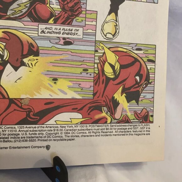 The Flash Vol 2 #0 Flashing Back 1994 Mike Wieringo José Marzan, Jr. Cover Mark - Picture 6 of 12